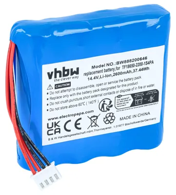 Produktbild von vhbw Akku kompatibel mit Marshall Kilburn Lautsprecher Boxen Speaker (2600 mAh, 14,4 V, Li-Ion)