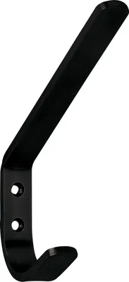 Obrázek produktu pro Technik-Team háček na klobouky a kabáty Macoba šířka 25 mm, výška 141 mm - Nástěnný háček na klobouky, černá matná litina