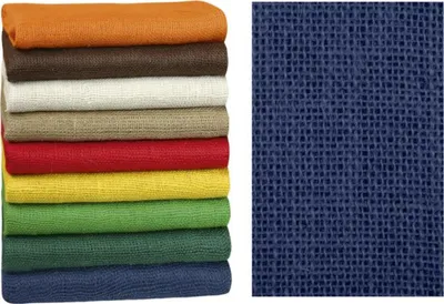 Obrázok produktu pre Dekoračná jutová plachta - 1,3 m x 3 m - modrá
