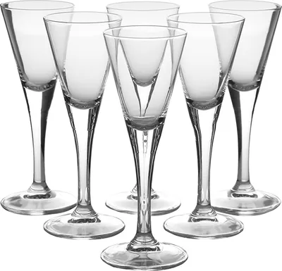 Produktbild von Schnapsgläser 6er SET Likörgläser Shotgläser Vodka Gläser DIAMOND 55 ml
