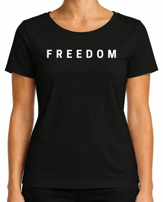 Zdjęcie produktu dla Koszulka damska Freedom Charlie Kirk RIP Conservative Republican Turning Point, czarny, L