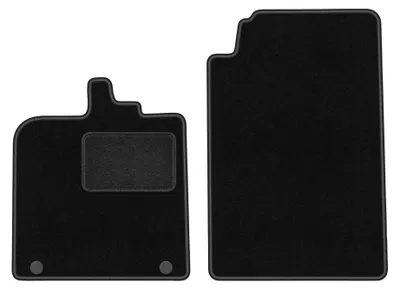 Productafbeelding van Velours automatten voor Smart Fortwo II 2007-2014 (hatchback) – 2-delig, zwart, op maat – Wielganizator LUX