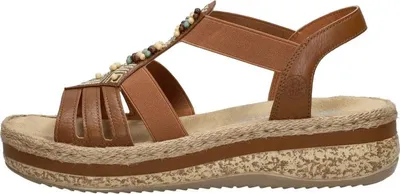 Produktbild von Rieker Sandalen Plat Sandalen Plat - Cognac - Maat 36