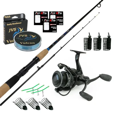 Immagine prodotto di JVS Falcon Power Picker Set 2,40 m - Set di canna da pesca con mulinello da pesca