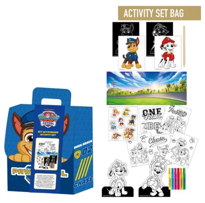Obrázok produktu pre Sada batohov Paw Patrol na vyfarbenie