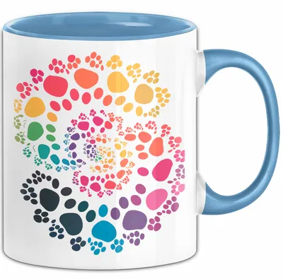 Produktbild von Hund Tierliebhaber Tasse Geschenk Lustige Geschenkidee Spruch (Blau)