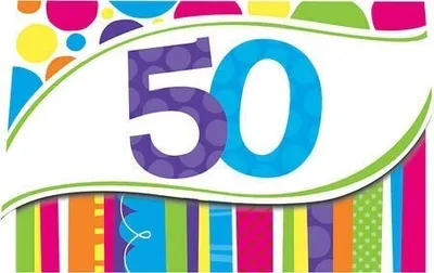 Produktbild von 50. Geburtstag 8 Einladungskarten