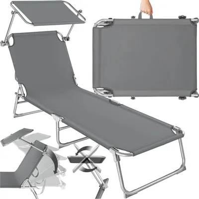 Produktbild von Gartenliege klappbar 190 x 68 x 28 cm