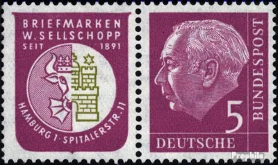 Produktbild von Briefmarken BRD (BR.Deutschland) 1956 Mi W8 gestempelt Heuss