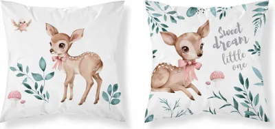 Obrázek produktu pro Povlak na polštář, bavlněný dětský povlak na polštář 40x40 psba 0045a deer