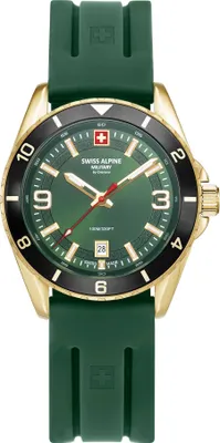 Produktbild von Swiss Alpine Military Herren Uhr Analog Quarz 7034.1818SAM Silikon