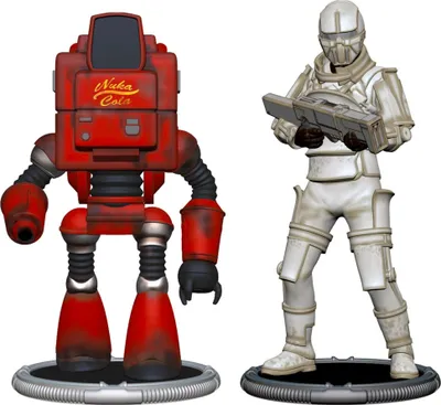 Produktbild von Fallout Minifiguren 2er-Pack Set B Nukatron & Synth 7 cm