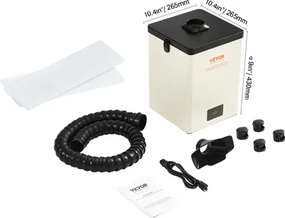 Immagine prodotto di Aspiratore per fumi di saldatura, elevata potenza di aspirazione, funzionamento silenzioso, 150 W