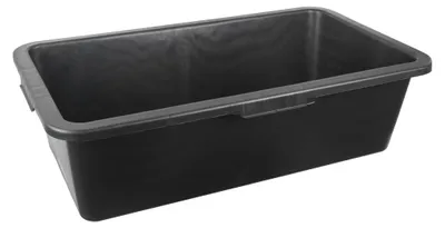 Obrázek produktu pro 1x 40litrová vana na maltu pro stavbu, domácnost, zahradu, kbelík na maltu, extrémně robustní stavební kbelík se zesíleným dnem