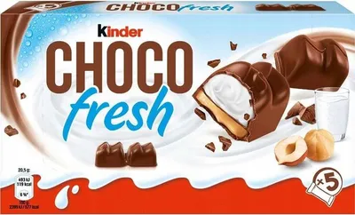 Produktbild von Kinder Choco Fresh – 5 x 20,5 g – Gekühlter Schokoladengenuss mit Haselnuss und Milchcreme