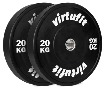 Produktbild von VirtuFit Bumper Plates Hantelscheiben 50 mm Gummi 2 x 20 kg
