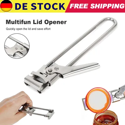 Produktbild von Deckelöffner Sicherheits Dosenöffner Edelstahl Glasöffner Verstellbare Öffnung