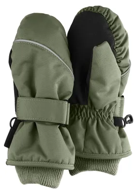 Productafbeelding van Sterntaler handschoenen, ribstof, matgroen, maat 3