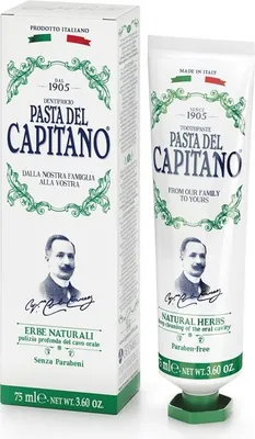 Immagine prodotto di Dentifricio alle erbe naturali 75 - Pasta del Capitano