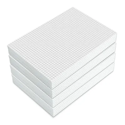 Image de Set de blocs-notes - DIN A5 - 20 blocs - quadrillé - 50 pages par bloc - collé - dos cartonné solide - papier 90 g/m² - qualité supérieure
