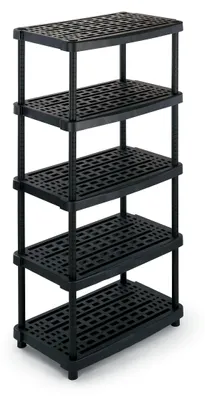 Kunststoff-Regal, 5 Böden, 93x59x188,5 cm, modular