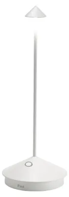 Zdjęcie produktu dla Lampa stołowa LED Pina Pro White, akumulatorowa, ściemnialna, szafranowa, CCT 2200-3000 K, IP54, czas pracy 12h