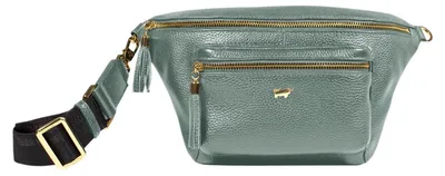 Obrázek produktu pro Pásková taška ALESSIA, crossbody, zelená, dámská - kůže