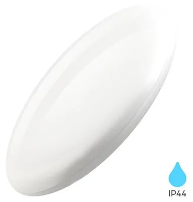 Image de Plafonnier LED Braytron, rond, 20 W, 26 cm, pour salle de bains, cuisine, couloir, blanc neutre 4000 K, IP44