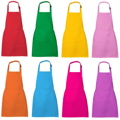 Produktbild von Set aus 8 wasserdichten Kinder-Schürzen mit Tasche