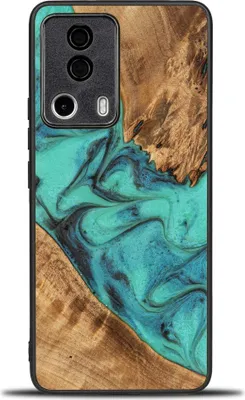 Productafbeelding van Holzhülle Bewood Unique - Turquoise voor Xiaomi 13 Lite
