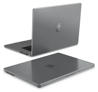 Produktbild von Fintie Hülle Kompatibel mit MacBook Pro 16 Zoll M5 M4 M3 M2 M1 Pro/Max (2026/2024/2023/2021), [100% Entspricht der Offiziellen Farbe] Ultradünne Matt Hartschale Schutzhülle Case, Space Grau