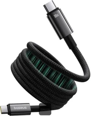 Immagine prodotto di Baseus Tungsten Cavo di ricarica magnetica USB/USB-C 1m 100W Nero