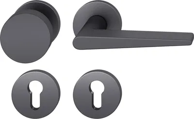 Produktbild von FSB Wechselgarnitur 12 1005 ASL auf Rosette PZ, Aluminium schwarz matt