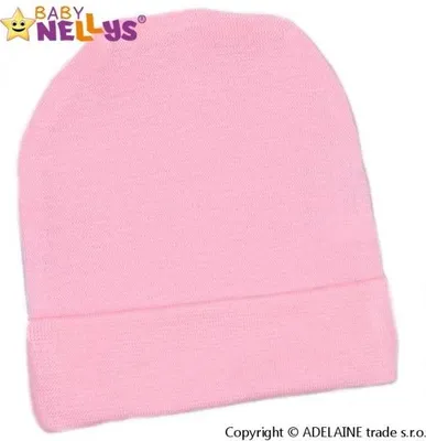 Obrázek produktu pro Baby Nellys Novorozenecká čepička - sv. růžová