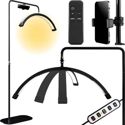 Produktbild von LED Kosmetiklampe schattenfrei Standleuchte für Wimpern Make-up Bogen