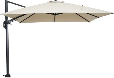 Produktbild von Garden Impressions Hawaii Sonnenschirm - 300x300 cm - carbon black - Ecru