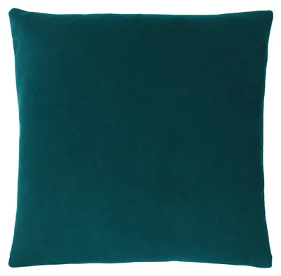 Polyester Kissen mit Samtbezug, 50 x 50 cm, Blaugrün