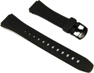 Produktbild von Casio Ersatzband Uhrenarmband Resin schwarz 18mm W-755