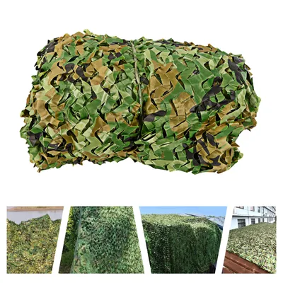 Produktbild von Tarnnetz 4x6m Camouflage Netz Tarnung Camo Netz Ausblenden Abdeckung Sichtschutz für Outdoor Dekoration