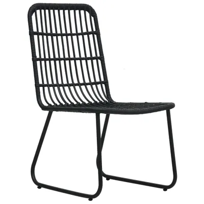 Immagine prodotto di vidaXL Sedie da giardino 2 pz. Poli Rattan Nero