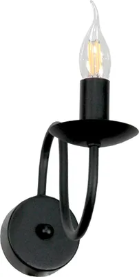Image de APPLIQUE MURALE CLASSIQUE NOIRE 15-513 Candélabre