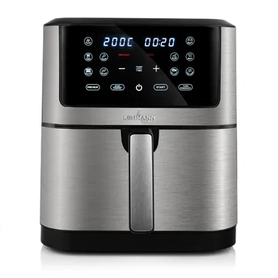 Zdjęcie produktu dla Frytkownica beztłuszczowa LEHMANN FRESCO 8l, frytownica 1800W,Air fryer, panel dotykowy LED, timer, brytkownica bez okienka, nieprzywierająca