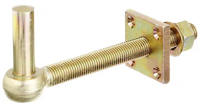 Produktbild von Alberts Kloben | ohne Stütze, verstellbar | galvanisch gelb verzinkt | Dornmaß Ø16 mm | Länge 180 mm