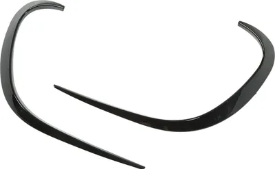 Productafbeelding van 2 stuks voorbumperlip, luchtspoiler, zwart, glad oppervlak, roestvrij staal, vervanging voor Mercedes-Benz C-klasse W206, modeljaar 2022 en later