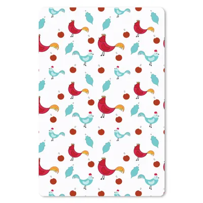Produktbild von MuchoWow® Mauspad Mousepad Muster - Tiere - Huhn 18x27 cm - Mousepads - Maus Mat - Pad - Mausunterlage
