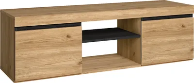 Produktbild von TV-Schränke mod.NATURALE 'Eiche und Schwarz, Wohn und Esszimmer, 140x40x41cm