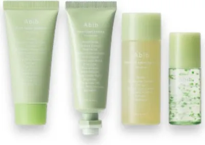 Immagine prodotto di Abib -Heartleaf Kit di prova calmante (Schiuma Heartleaf 30Ml + Tonico calmante 30Ml + Teca Capsule Serum 15Ml + Crème 20Ml)- Heartleaf Kit di prova calmante (Schiuma detergente 30Ml + Tonico calmante 30Ml + Teca Capsule Serum 15Ml + Crème 20Ml)