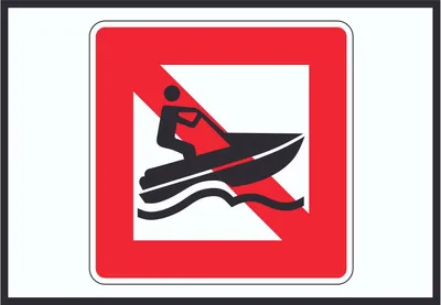 Produktbild von Jetski fahren verboten Symbol A0 (841x1189mm)