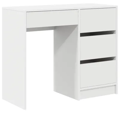 Immagine prodotto di vidaXL Scrivania con contenitore Bianco 90 x 37,5 x 75 cm Materiale a base di legno