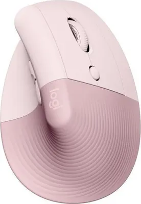 Image de Souris Ergonomique Verticale, Sans Fil, Logitech Lift, Rose, Droitier